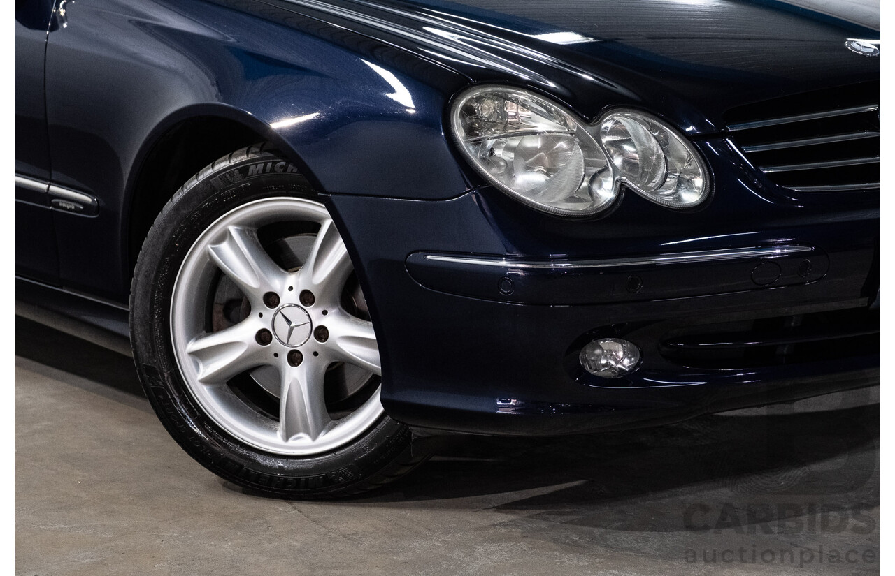 3/2004 Mercedes-Benz Clk320 Avantgarde A209 2d Cabriolet Tanzanite Blue Metallic V6 3.2L