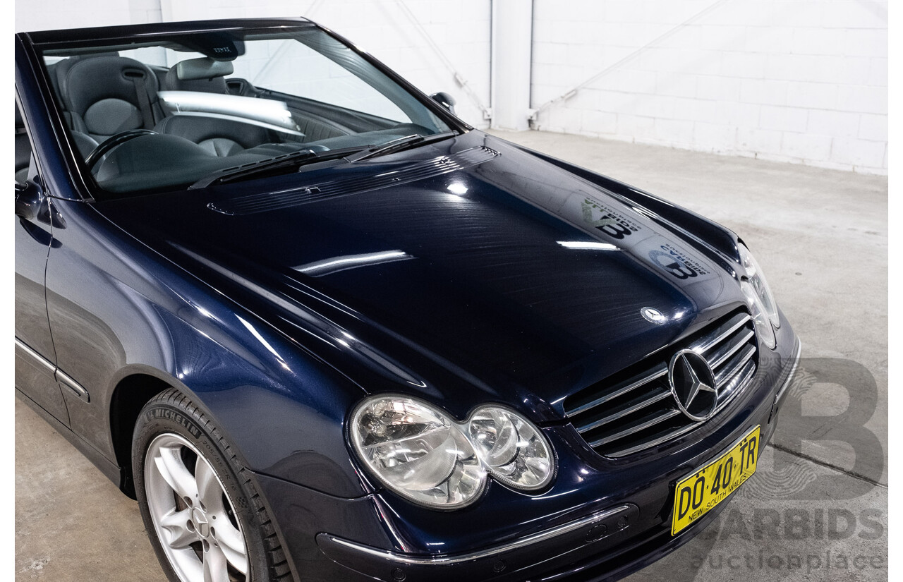 3/2004 Mercedes-Benz Clk320 Avantgarde A209 2d Cabriolet Tanzanite Blue Metallic V6 3.2L