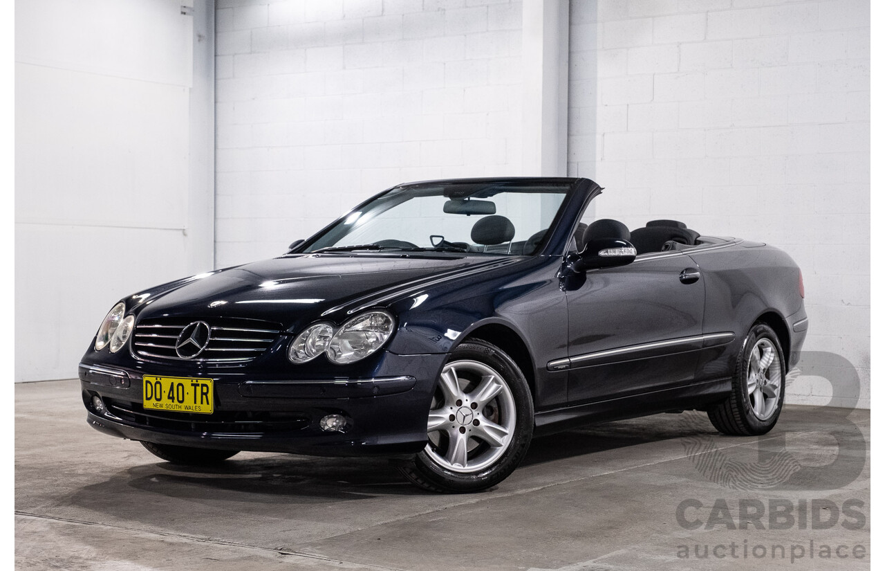 3/2004 Mercedes-Benz Clk320 Avantgarde A209 2d Cabriolet Tanzanite Blue Metallic V6 3.2L