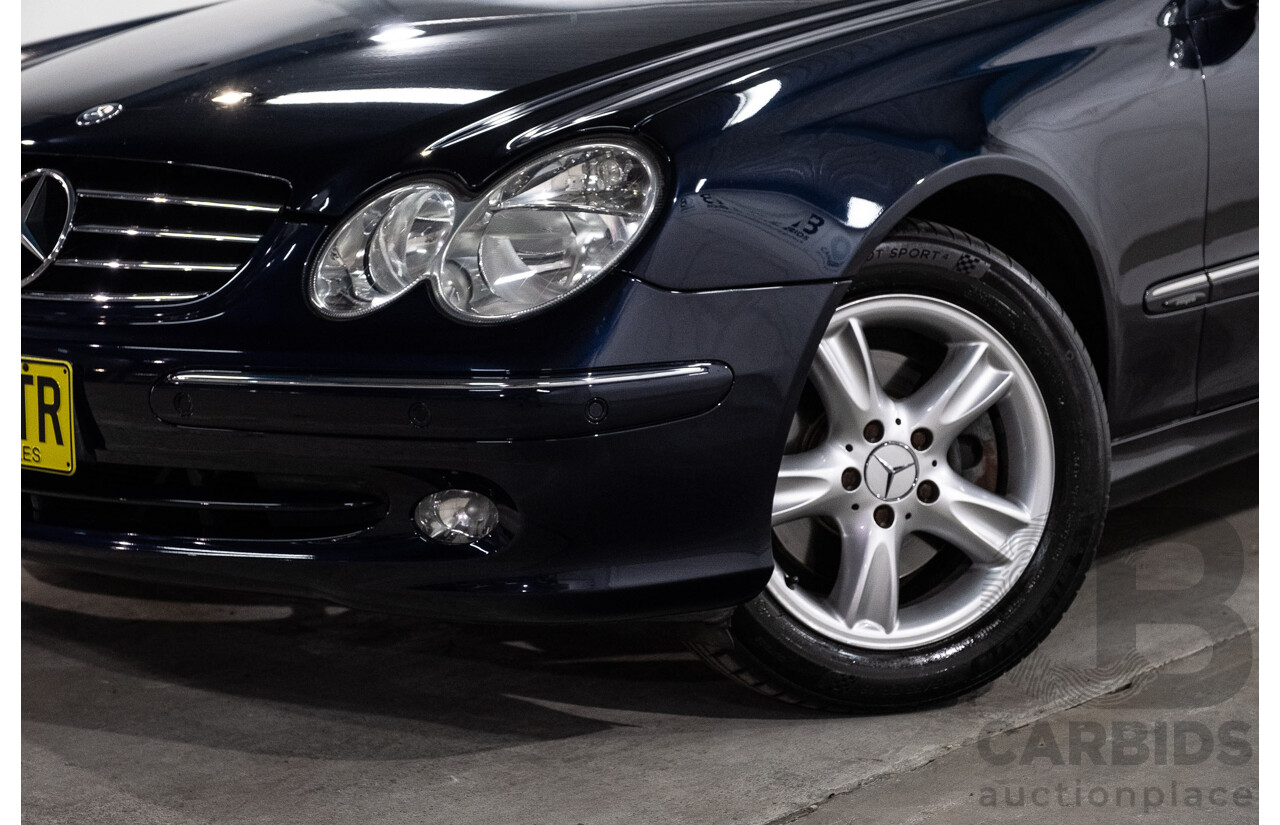 3/2004 Mercedes-Benz Clk320 Avantgarde A209 2d Cabriolet Tanzanite Blue Metallic V6 3.2L