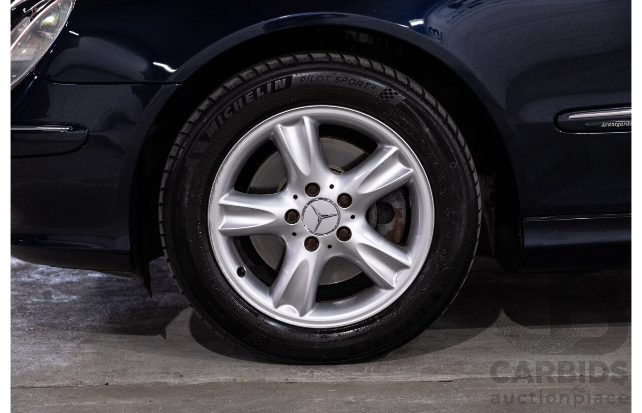 3/2004 Mercedes-Benz Clk320 Avantgarde A209 2d Cabriolet Tanzanite Blue Metallic V6 3.2L