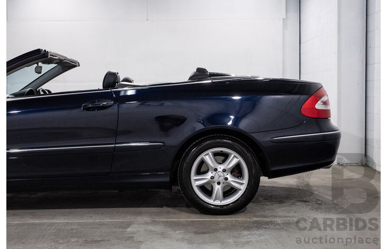 3/2004 Mercedes-Benz Clk320 Avantgarde A209 2d Cabriolet Tanzanite Blue Metallic V6 3.2L