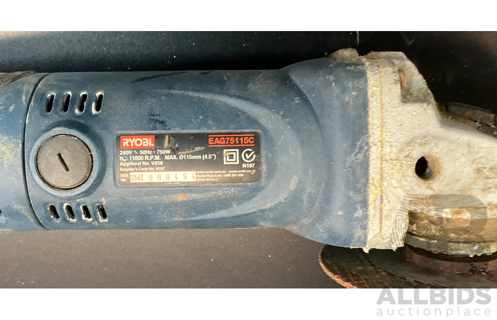 Ryobi PD570VSR, EAG75115C, SU-6300A Tools & XU1 Angle Grinder