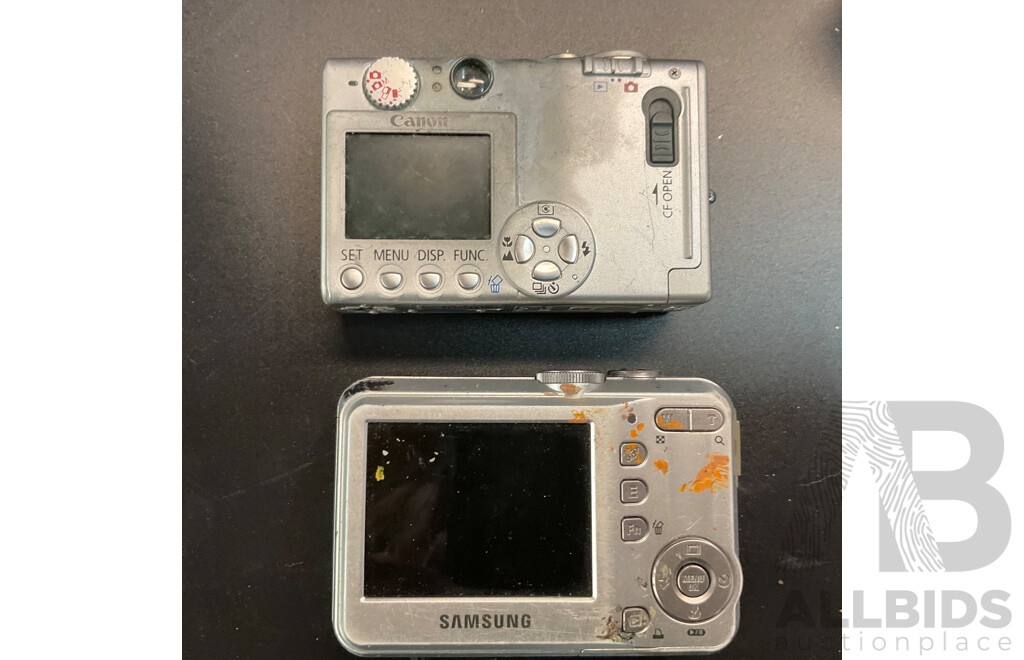 Spare or Repair - Assorted Camera with Bag and Accessories