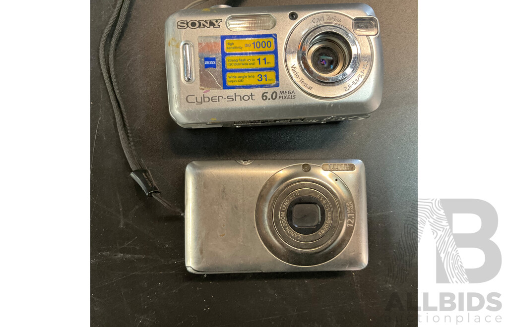 Spare or Repair - Assorted Camera with Bag and Accessories