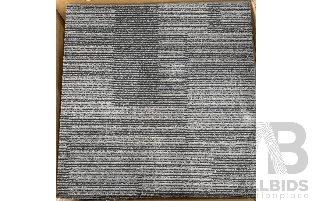 Mixed Lot - Assorted Used and Unused Carpet Tiles