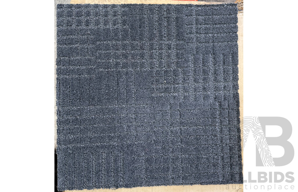 Mixed Lot - Assorted Used and Unused Carpet Tiles
