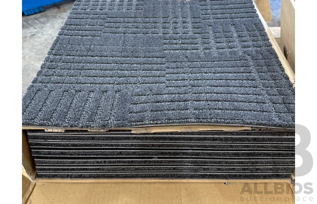 Mixed Lot - Assorted Used and Unused Carpet Tiles
