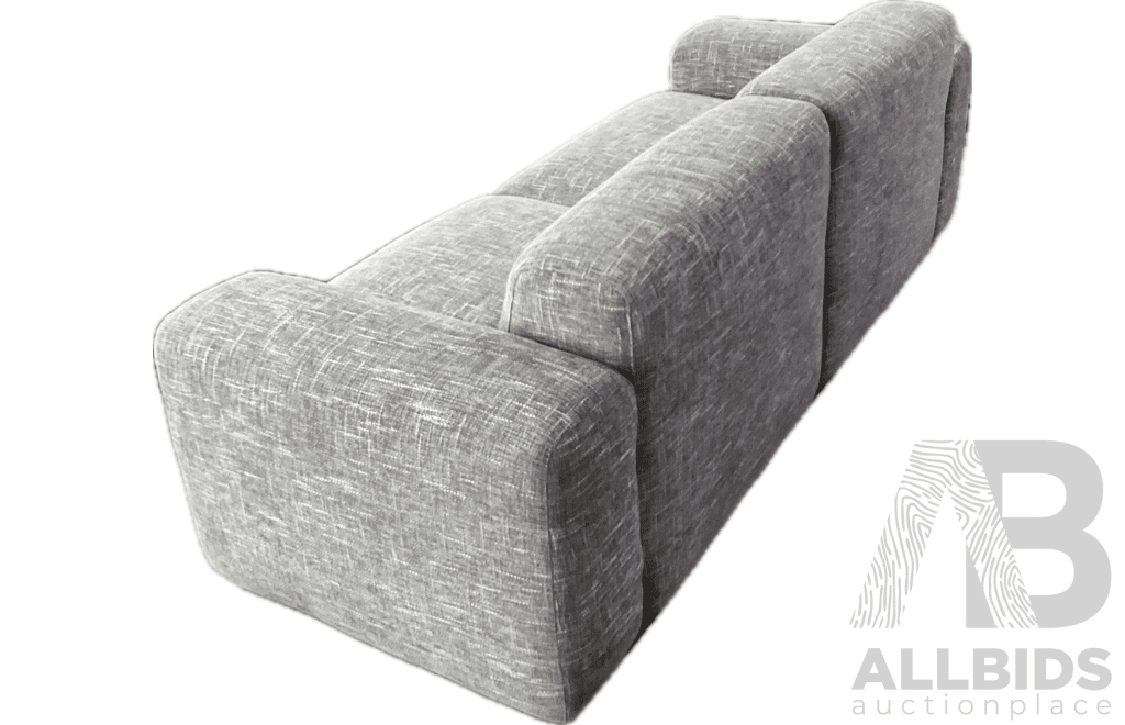 Grey 2 Seater Fabric Sofa