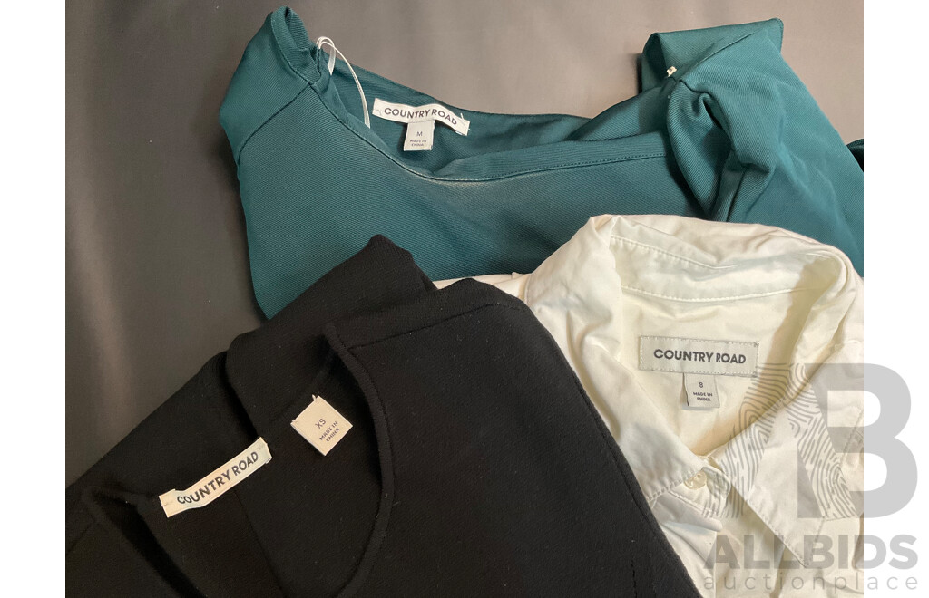 Assorted Women's Clothing, Including COUNTRY ROAD, WITHCHERY, ZARA and DECJUBA - Lot of 10