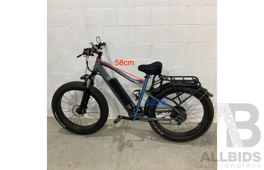 Sunmono E-Mono E-bike - Grey - Fat Tyre