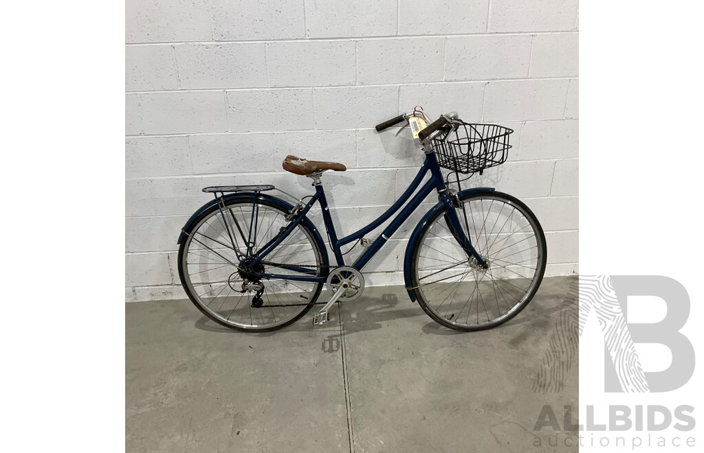 Vintage Blue Ladies Bike