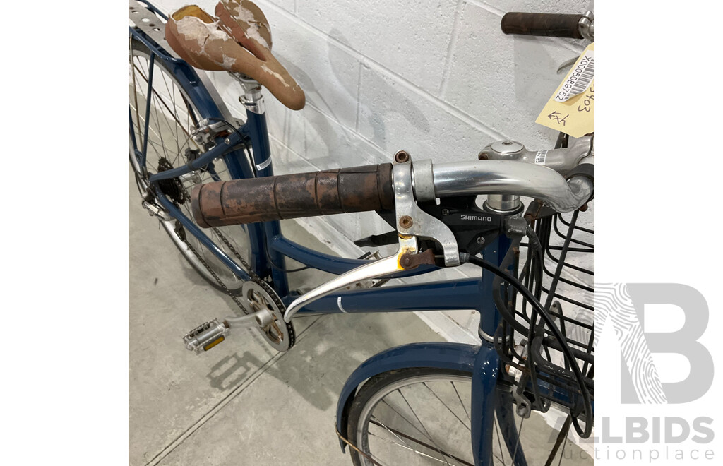 Vintage Blue Ladies Bike