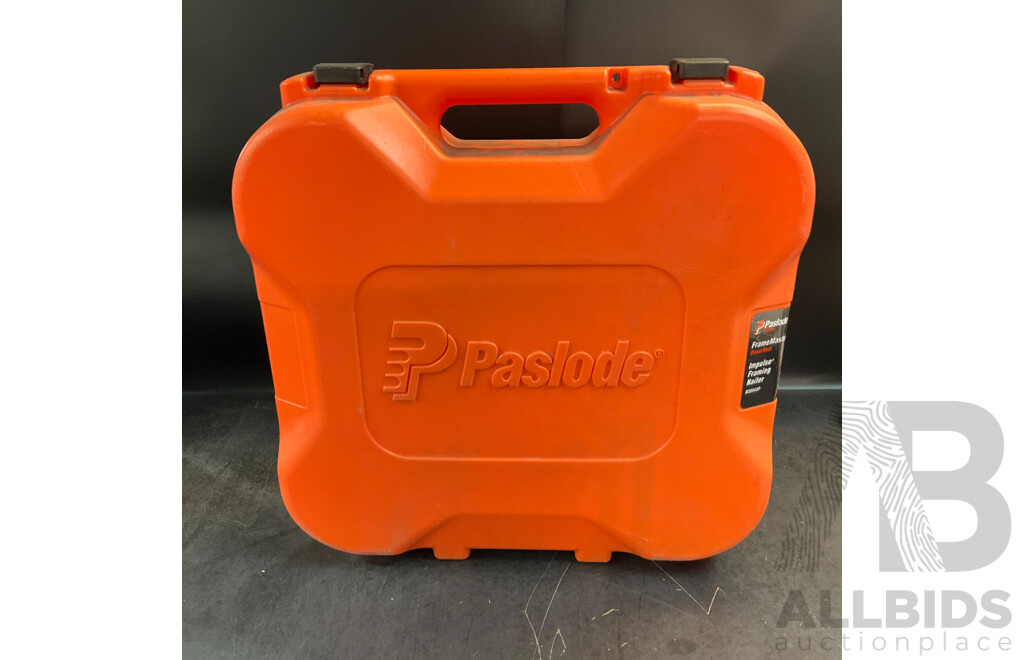 Paslode Cordless Lithium-Ion Impulse FrameMaster Nail Gun with Batteries X2 , Charger and Carry Box