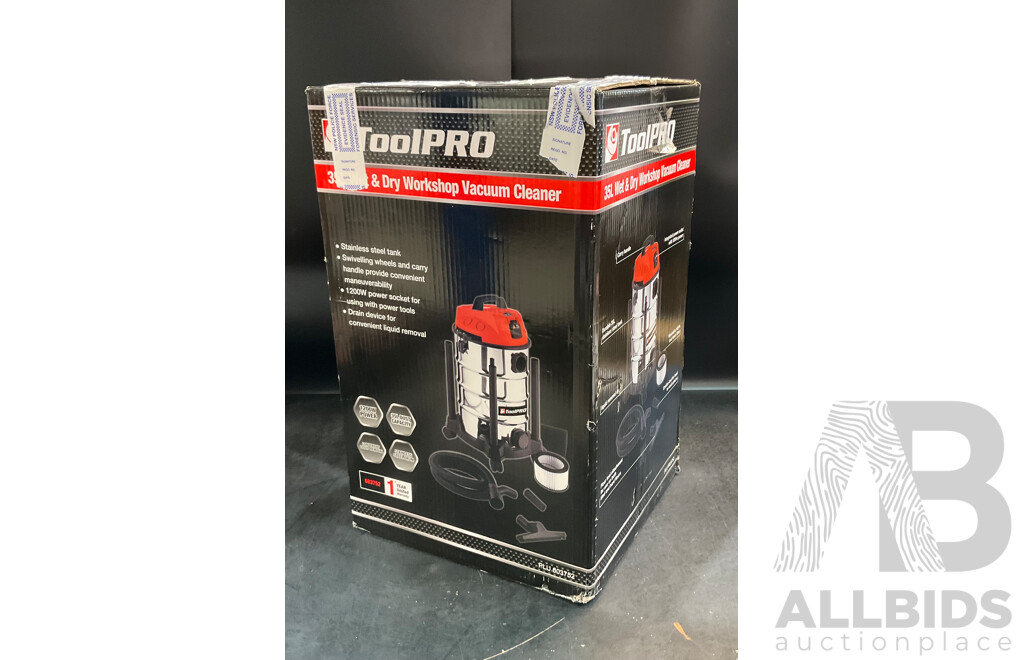 ToolPRO 35L Wet&Dry Vacuum Cleaner