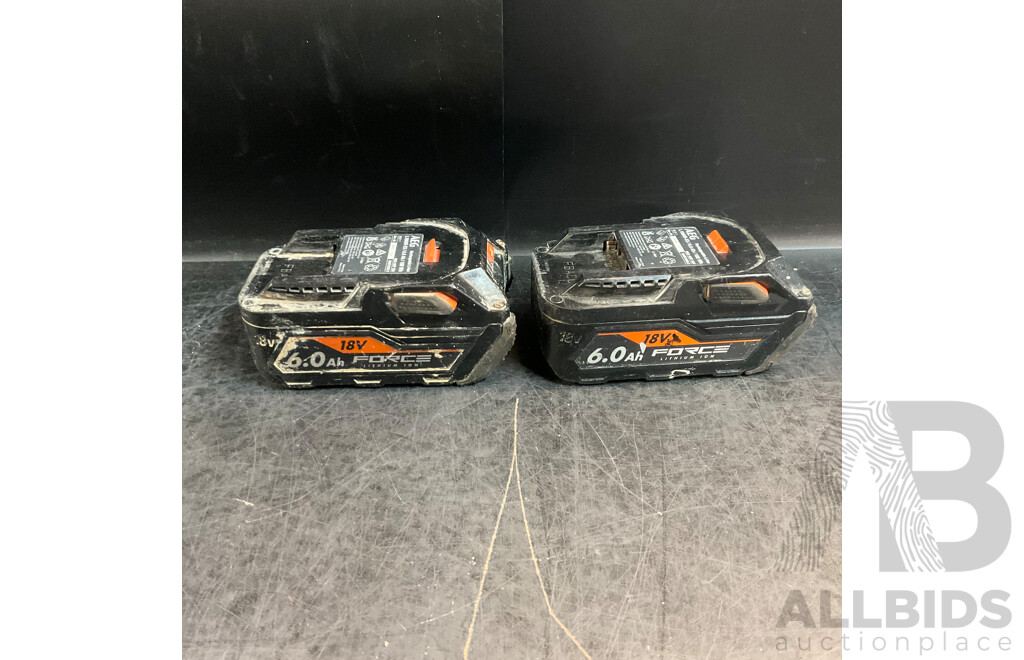 Makita DCG180 Caulking Gun & TW004G Impact Wrench with Battery & 2 AEG X 6.0Ah Force Batteries