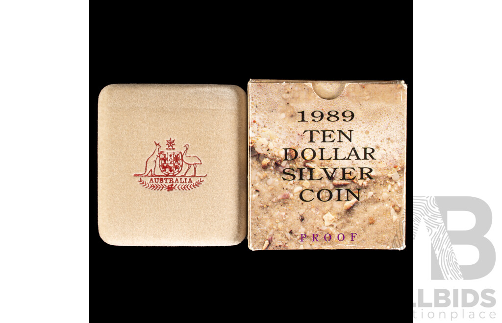 1989 PROOF 20 gram silver coin. Queensland.