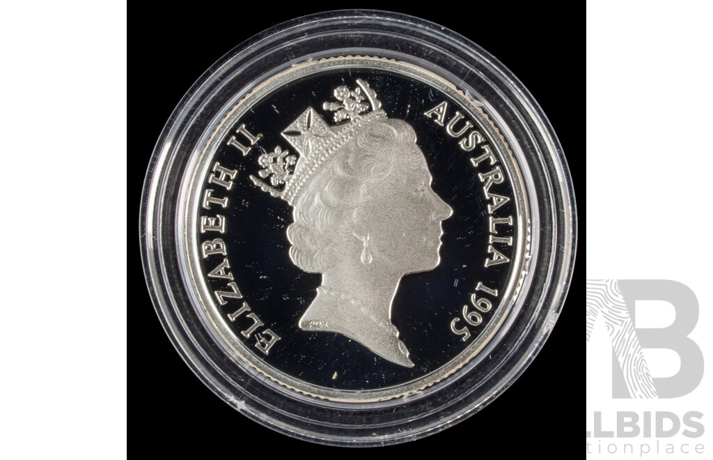 Australian 1995 PROOF 20 gram silver coin. Waltzing Matilda.