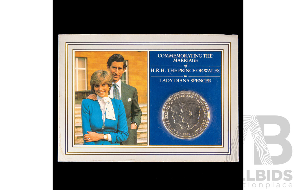 Australian Endangered Species 6 medallion set. 1981 Royal Wedding crown.