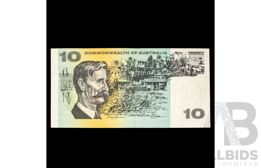 Australian 1967 $10 Note. R302 Coombs Randall, Graded VF.SFK 441558