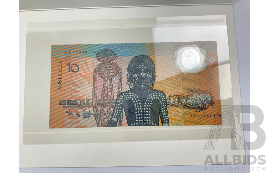 Australian 1988 Ten Dollar Note, Bicentennial Commemorative AA11066175