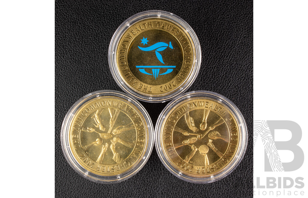 Australian RAM 2002 Three Five Dollar Coin Set, Manchester Commonwealth Games.