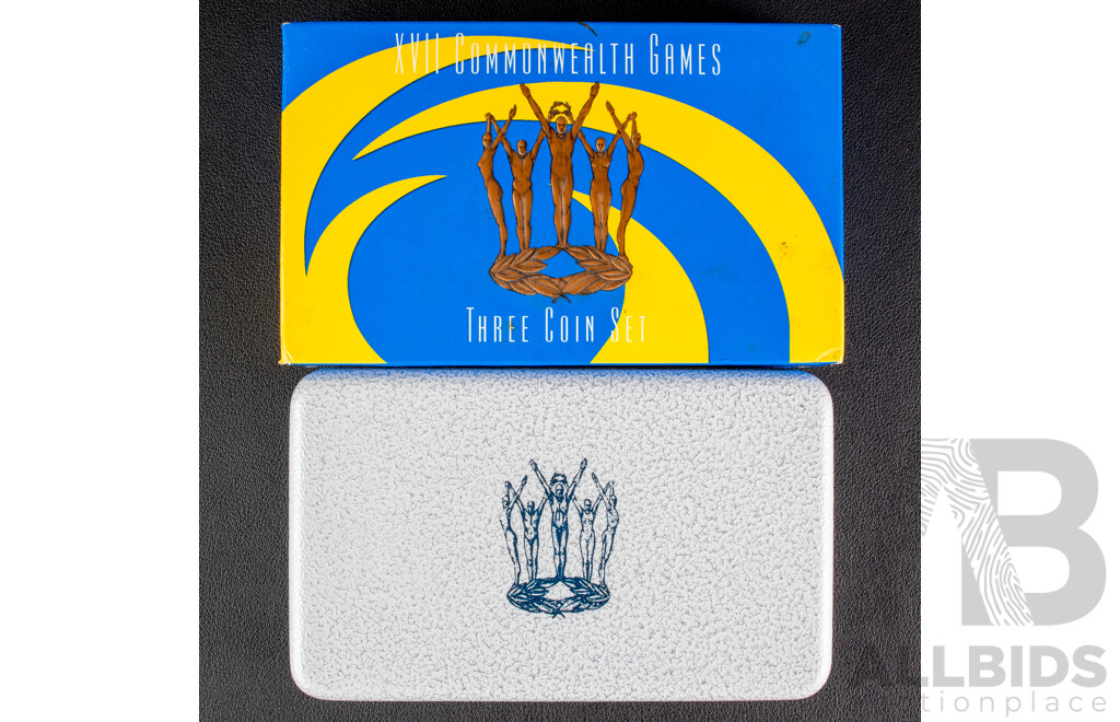 Australian RAM 2002 Three Five Dollar Coin Set, Manchester Commonwealth Games.