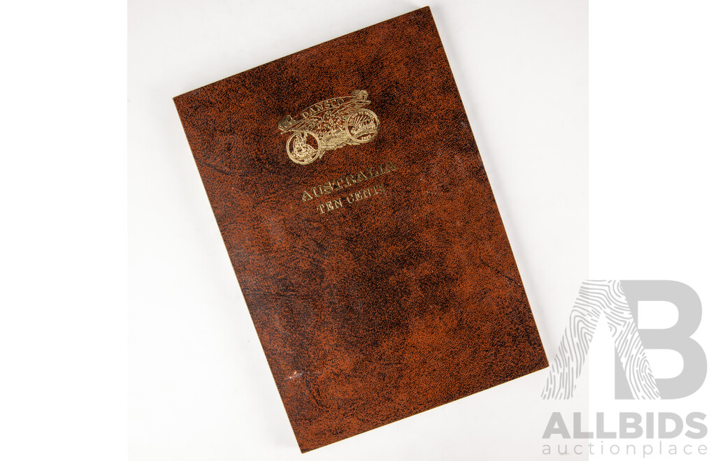 Australian Full Set 1966-2010 RAM 10c Circulated, UNC and Proof 48 Coins in Dansco Album.