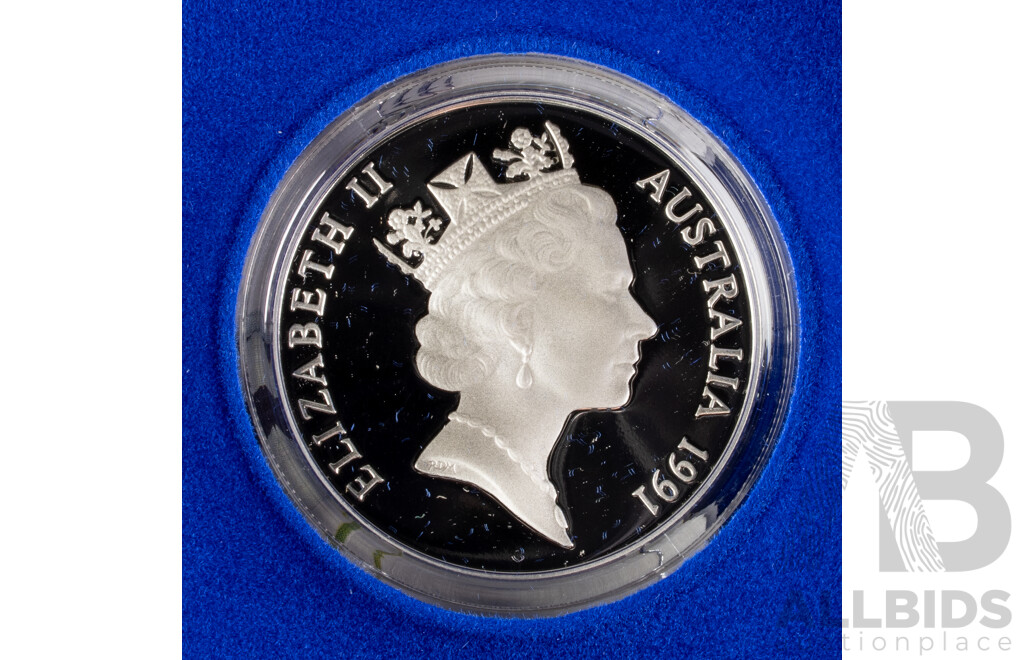 Australian 1991 Jabiru $10 Silver PROOF Coin.