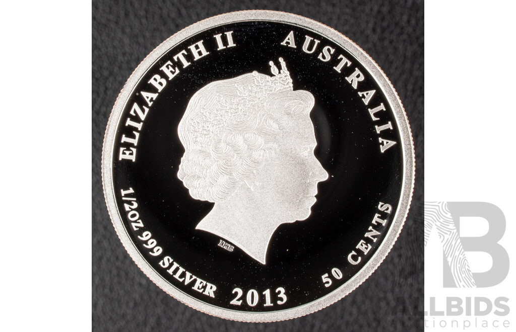 Australian Perth Mint 2013 Platypus Bush Babies Fine Silver Coloured Coin.