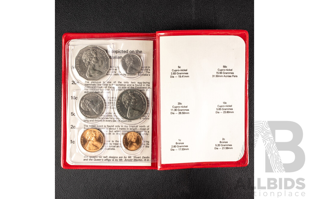 Australian 1978, 1980, 1982 RAM 6 Coin Sets.