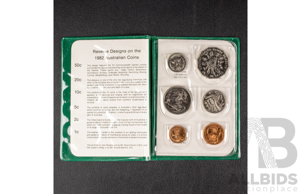 Australian 1978, 1980, 1982 RAM 6 Coin Sets.