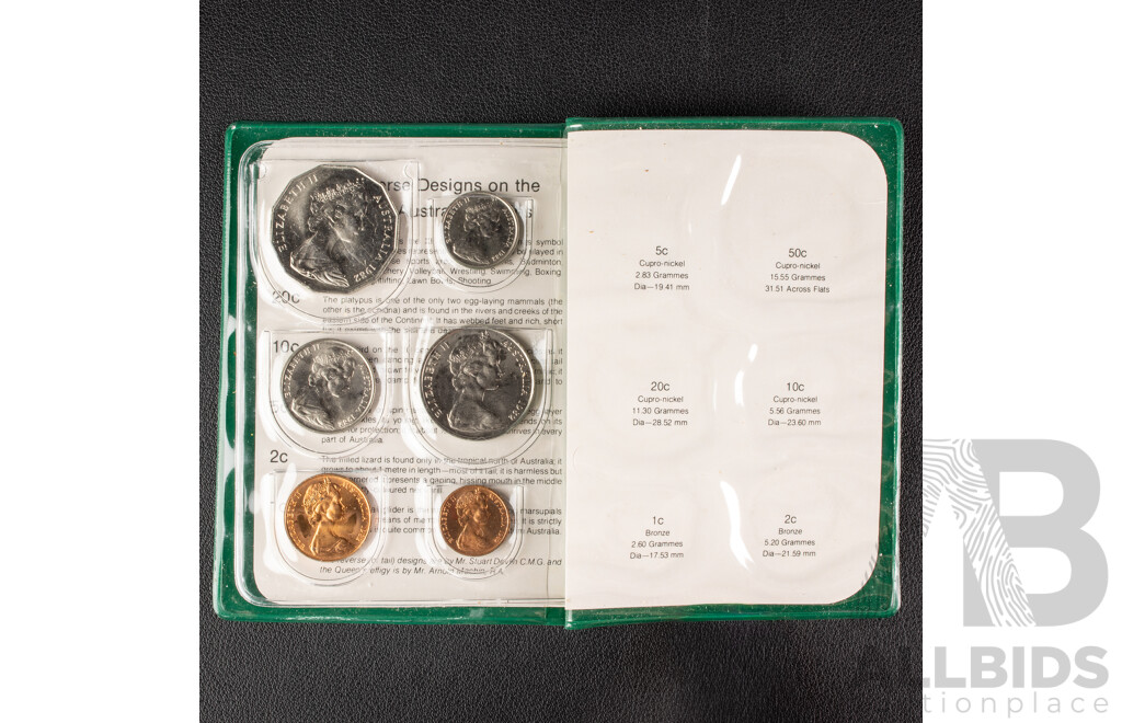 Australian 1978, 1980, 1982 RAM 6 Coin Sets.