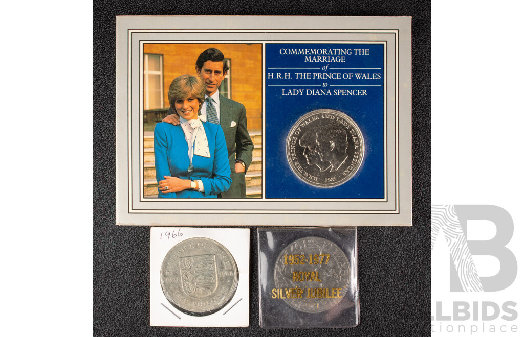 Royal Mint 1966 1977 1981 UK Crowns.