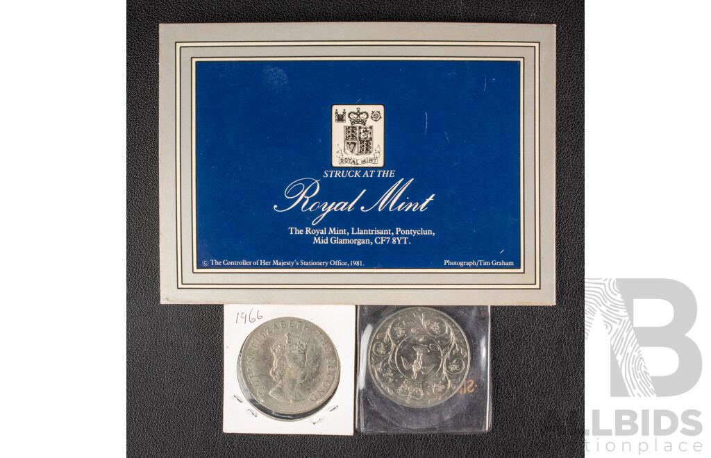 Royal Mint 1966 1977 1981 UK Crowns.