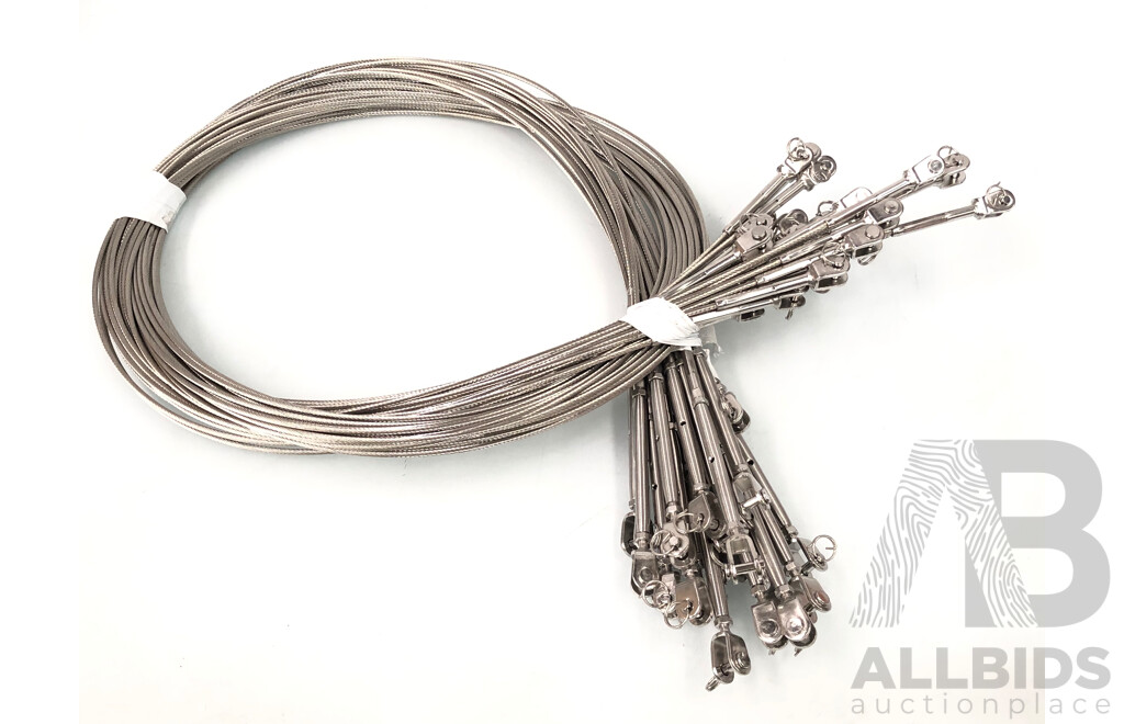 3.2mm X 1200mm Wire Balustrades - 22 Lengths - New