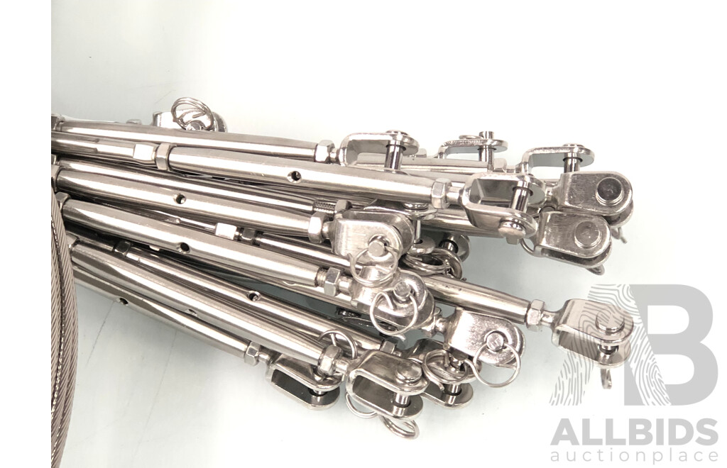 3.2mm X 1200mm Wire Balustrades - 22 Lengths - New