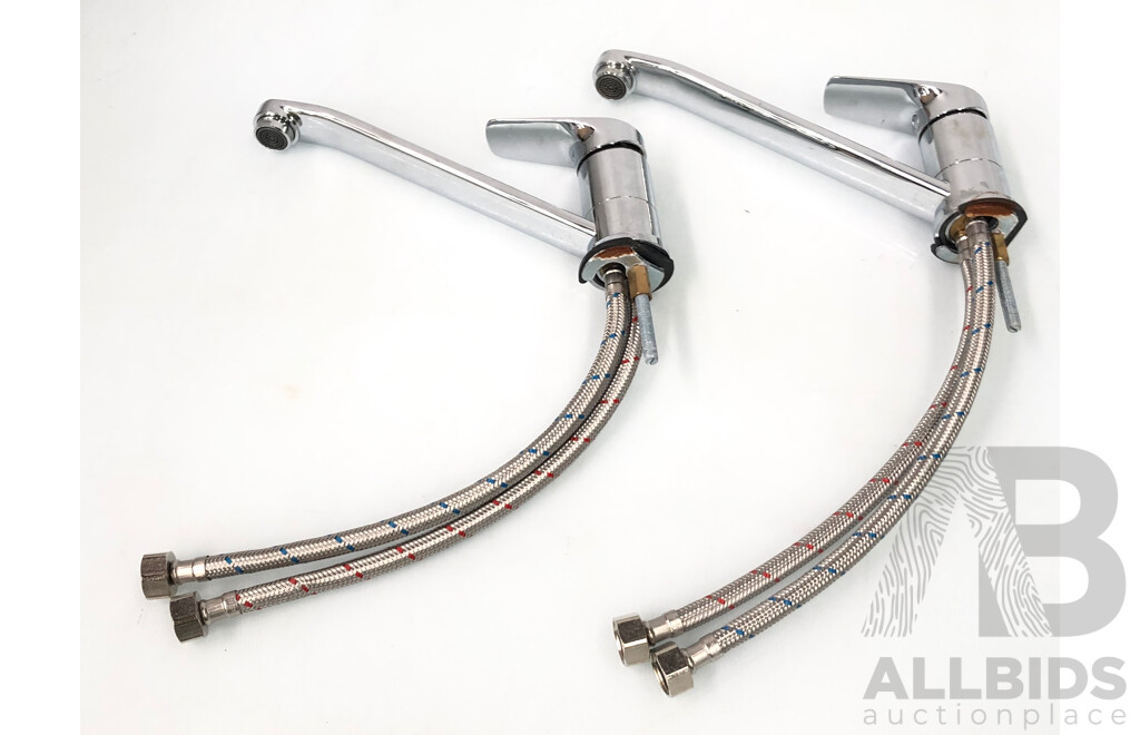 Phoenix 100mm Basin Mixer Outlets - Lot of Two