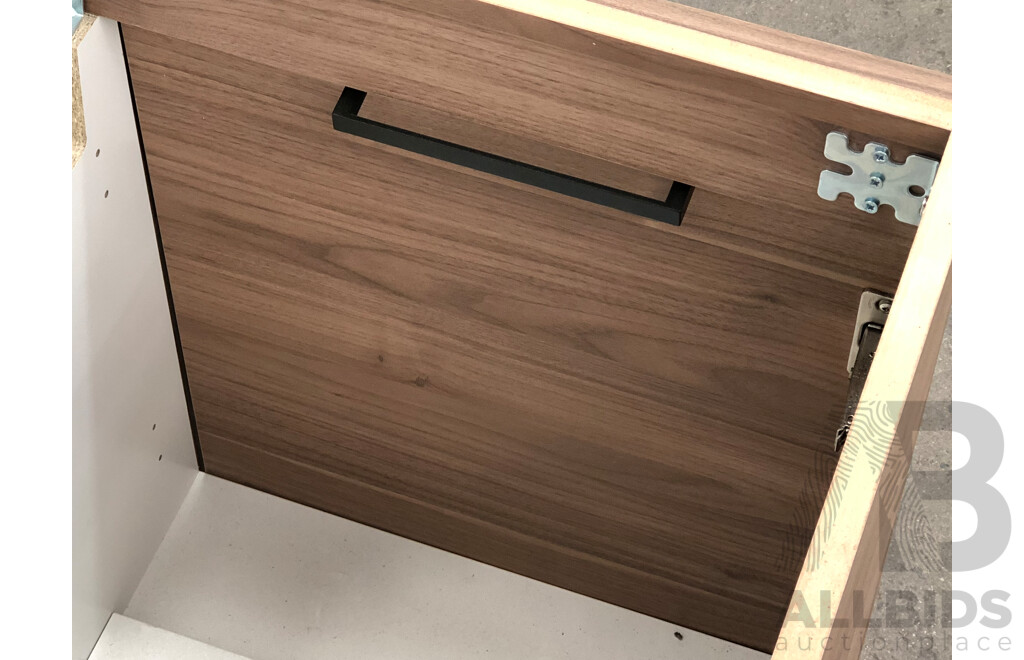 Marquis 750mm Wallmount Vanity - Notaio Walnut  - New - ORP $469.00