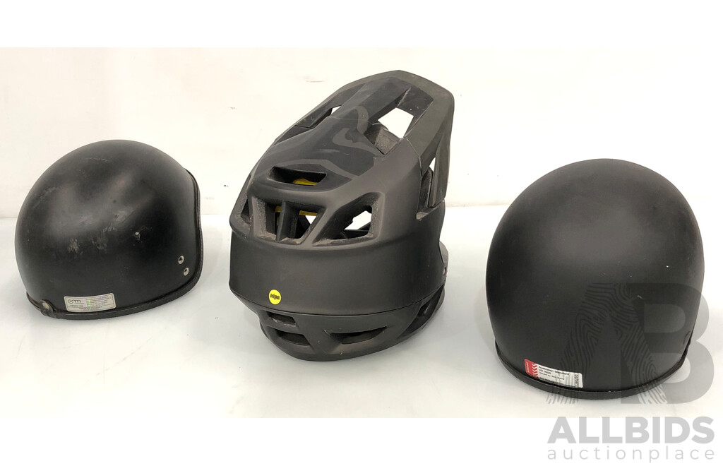 Fox Proframe Helmet and Two Novelty Helmets
