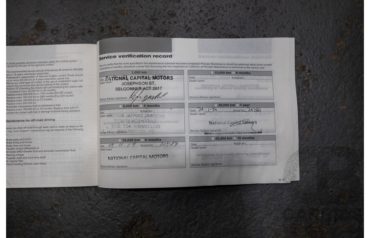 05/2019 Nissan X-Trail ST T32 SERIES 2 4D Wagon Marine Blue 2.5L