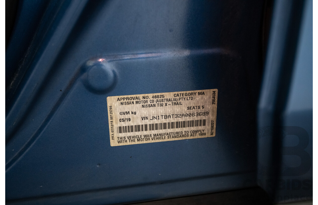 05/2019 Nissan X-Trail ST T32 SERIES 2 4D Wagon Marine Blue 2.5L