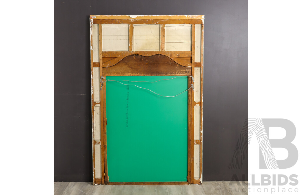 Large Painted French Over Mantle Mirror