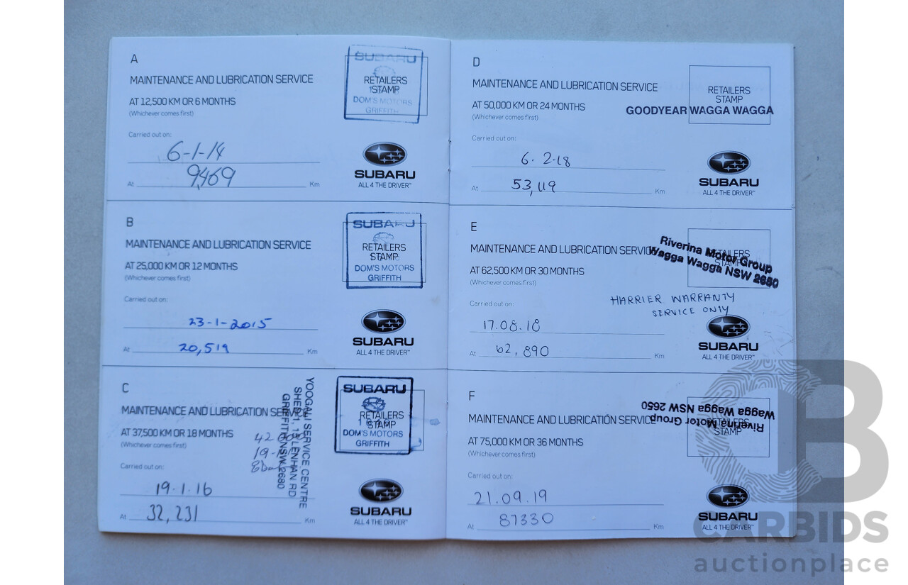 6/2012 Subaru Impreza 2.0i-L (awd) MY12 4d Sedan White 2.0L