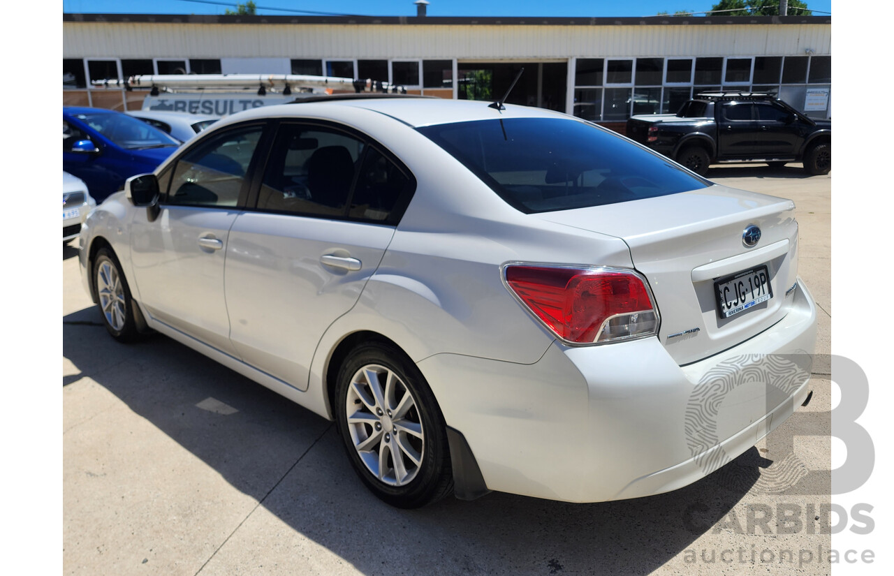 6/2012 Subaru Impreza 2.0i-L (awd) MY12 4d Sedan White 2.0L