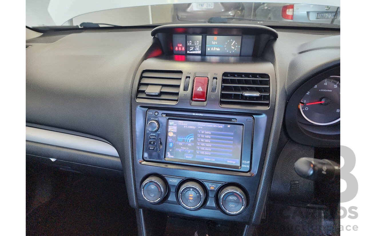 6/2012 Subaru Impreza 2.0i-L (awd) MY12 4d Sedan White 2.0L