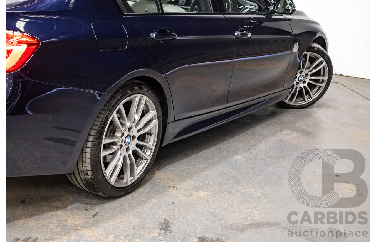 07/2016 BMW 330i M-Sport F30 LCI 4d Sedan Tanzanite Blue Metallic Turbo 2.0L
