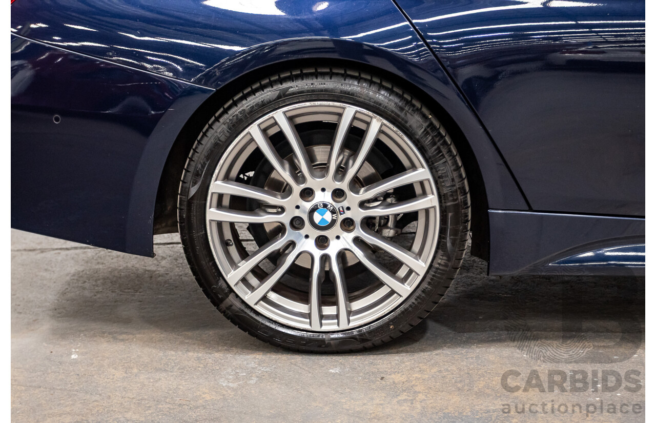 07/2016 BMW 330i M-Sport F30 LCI 4d Sedan Tanzanite Blue Metallic Turbo 2.0L