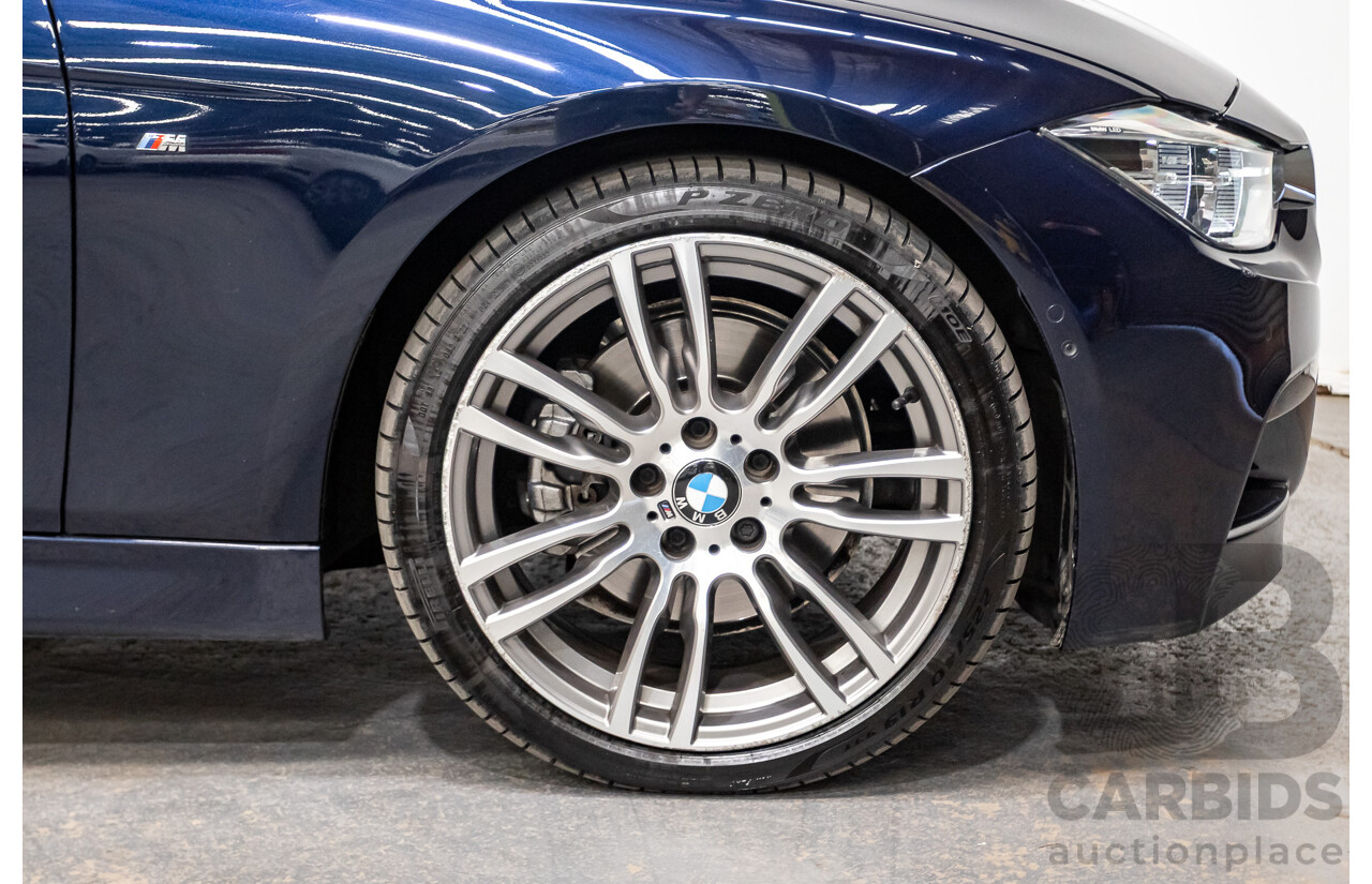 07/2016 BMW 330i M-Sport F30 LCI 4d Sedan Tanzanite Blue Metallic Turbo 2.0L