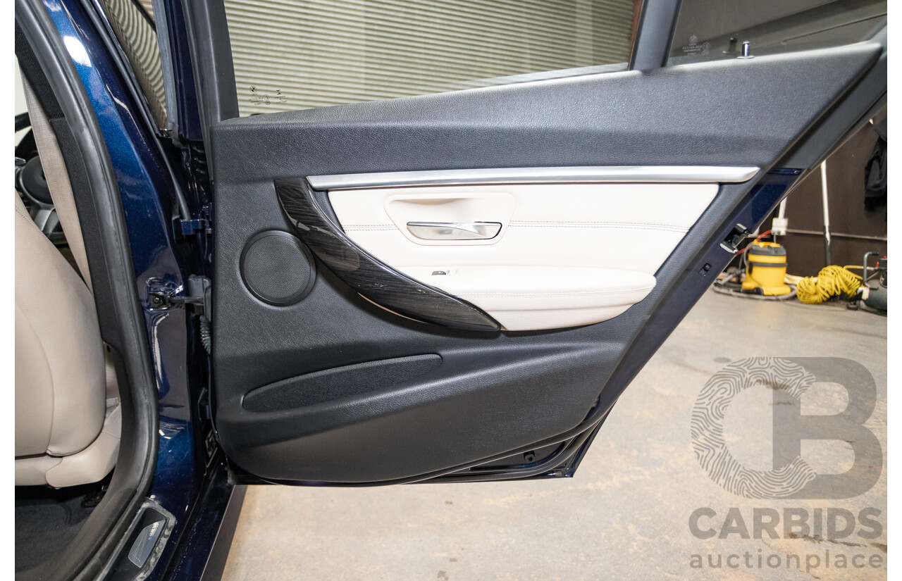 07/2016 BMW 330i M-Sport F30 LCI 4d Sedan Tanzanite Blue Metallic Turbo 2.0L